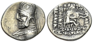 GP001-Orodes I, Parthia 90-77 drax.AR VF20mm NV46 190127 L86 a