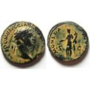 RR004-Domitian, Rome 85 As AE w Moneta EB-zurqieh 160107 a